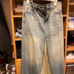 Denim maxi skirt worn once